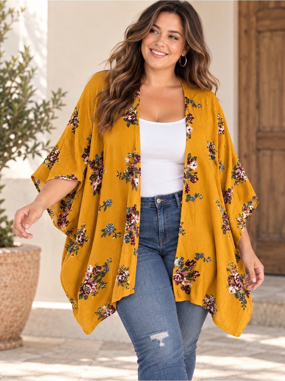 🎉5 for $45🎉 K.Jordan open top kimono size 2X